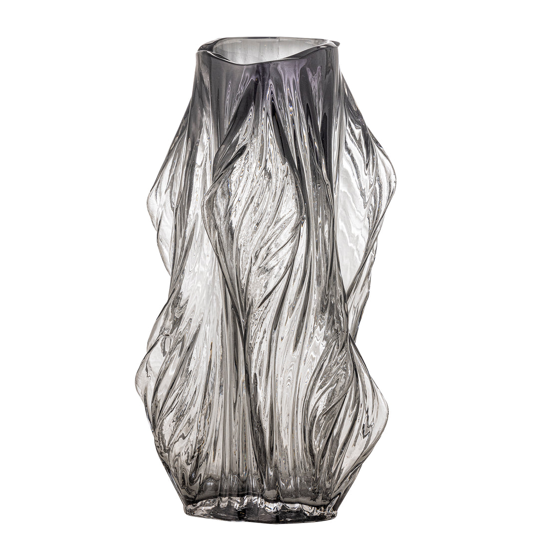 BLOOMINGVILLE Tulla vase grå glas H:32