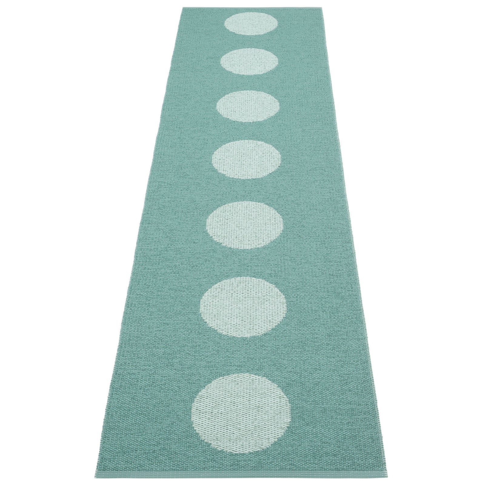 Pappelina Pappelina Vera Pop Tæppe 70x280 cm, jade/turkis – frontbillede (Tæpper)