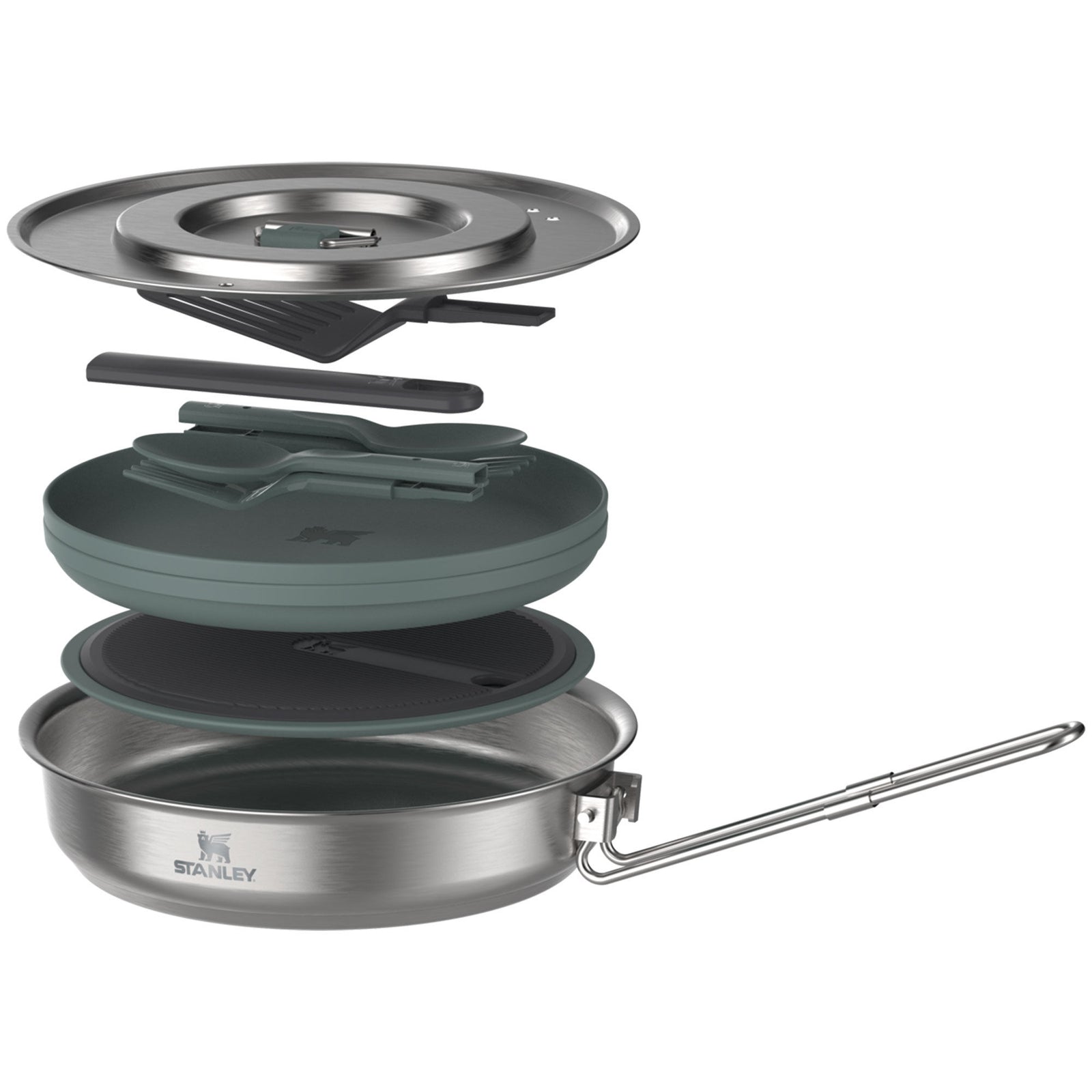 Stanley Stanley Wildfare Core Fry Pan campingsæt 0,94 liter ❤ vinkelbillede (Tallerkensæt)