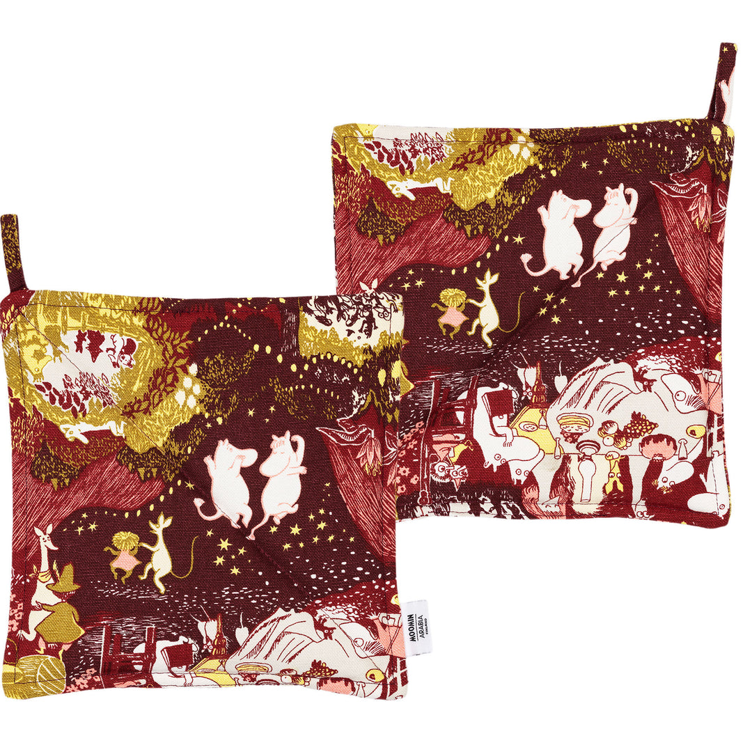 Arabia Arabia Mumin Festlige Stunder Grydelapper 22 x 22 cm ❤ vinkelbillede (Moomin)