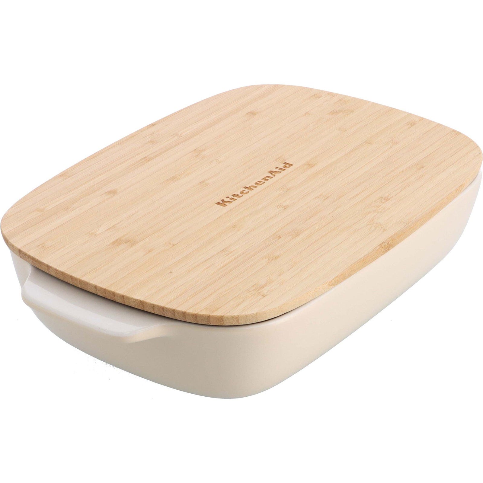 Kitchenaid Kitchenaid Ovnform med låg 40 x 25 x 8,8 cm, creme ❤ billede i brug (Bagetern)