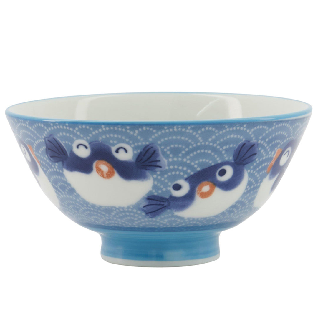 Tokyo design studio Tokyo design studio Kawaii Fish Blue skål 11 cm ❤ frontbillede (Skål)