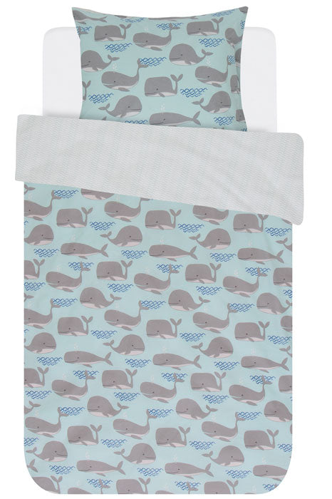 Produktbillede af Covers & Co Junior sengetøj Wally Blue 100x140 på tilbud i høj kvalitet