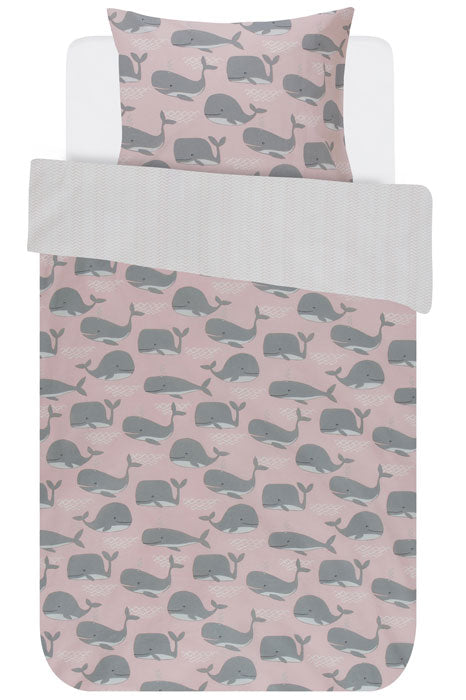 Produktbillede af Covers & Co junior Sengetøj Wally Rose 100x140 på tilbud i høj kvalitet