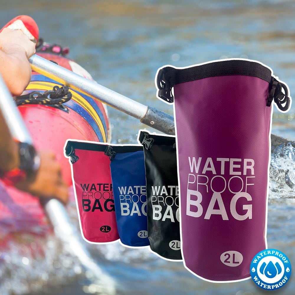 Produktbillede af Køb Dry bag 2 liter Vandtæt taske flere friske farver Lyserød på tilbud