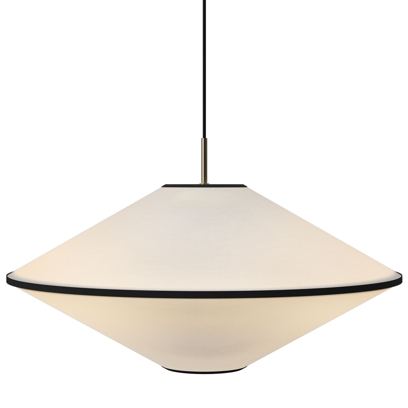 Edgeform Edgeform Tafta Pendel 65 cm, sort/offwhite – frontbillede (Lampe)