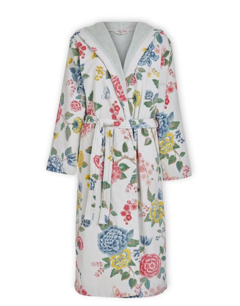 Produktbillede af Pip Studio Good Evening Bathrobe White M på tilbud i høj kvalitet