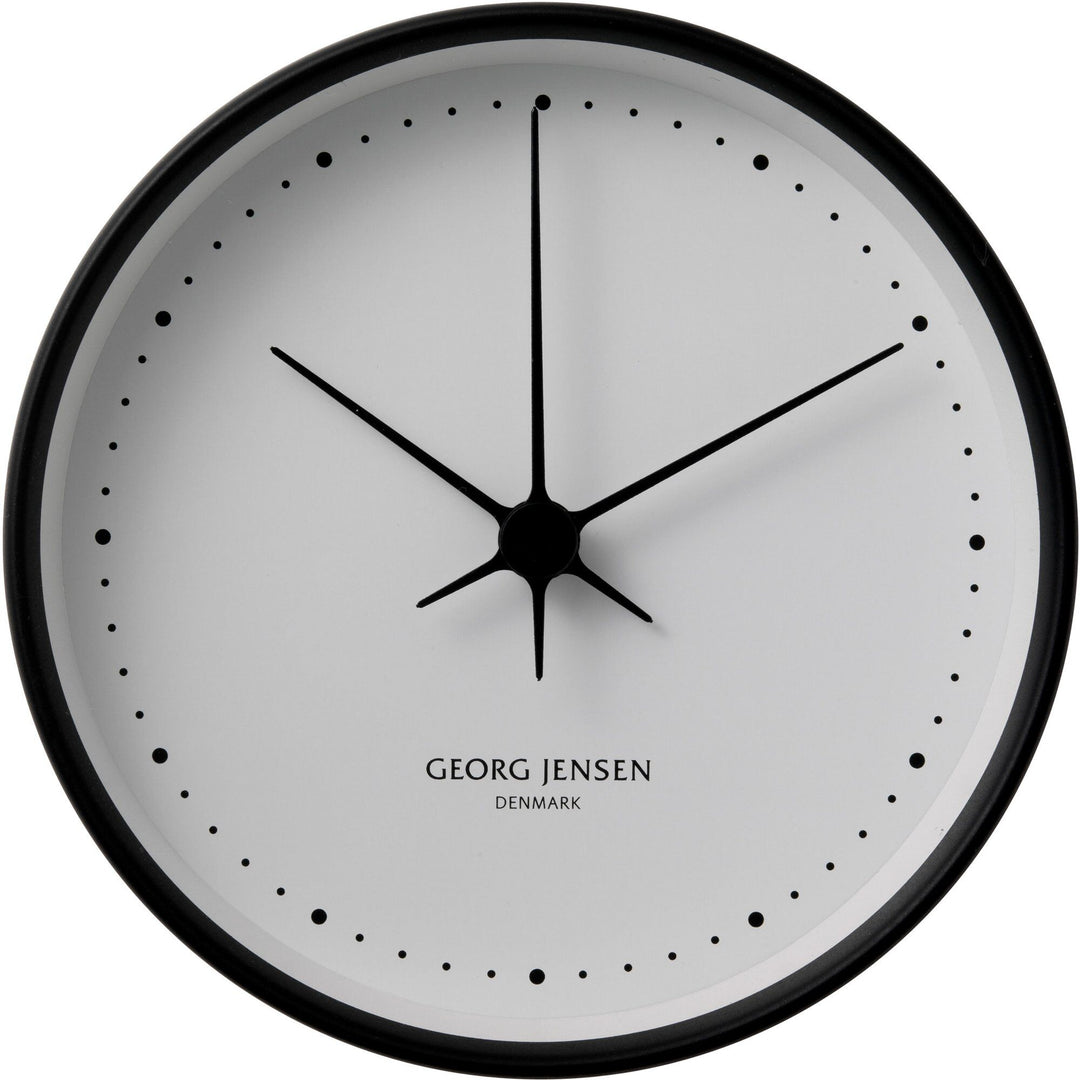 Georg jensen Georg jensen Henning Koppel vægur, sort og hvid ❤ produktfoto (Vægur)