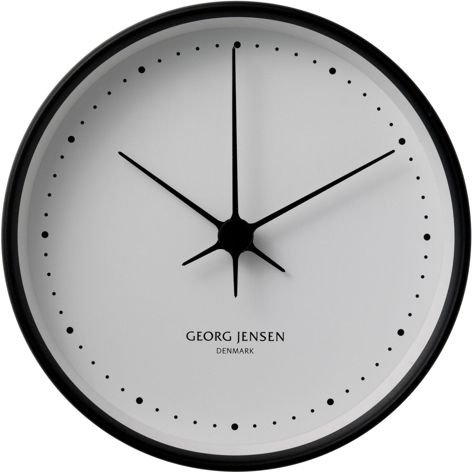Georg jensen Georg jensen Henning Koppel vægur, sort og hvid ❤ produktfoto (Vægur)