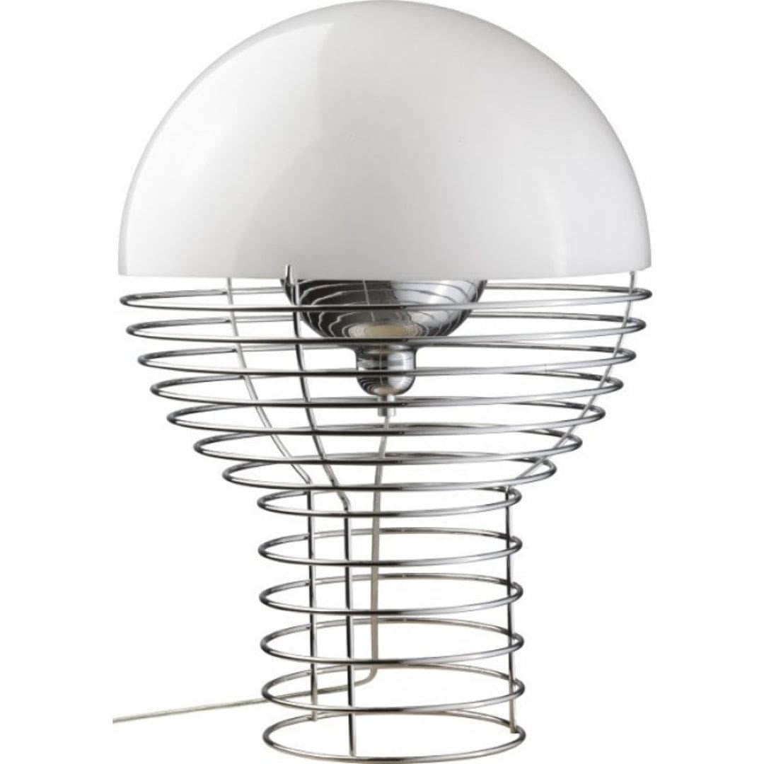 Produktbillede af Wire Bordlampe Hvid Ø40 Verpan i premium kvalitet
