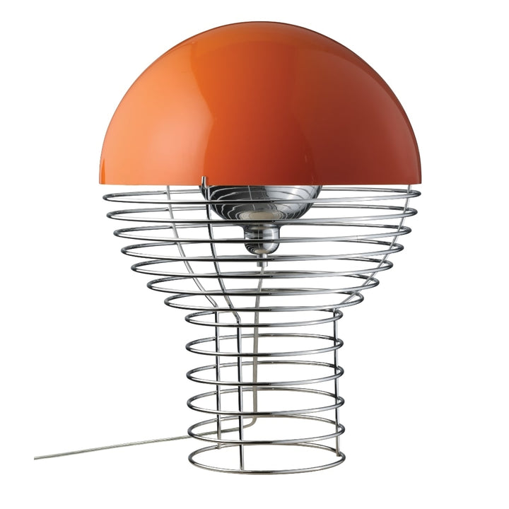 Wire Bordlampe Krom/Orange Ø40 Verpan