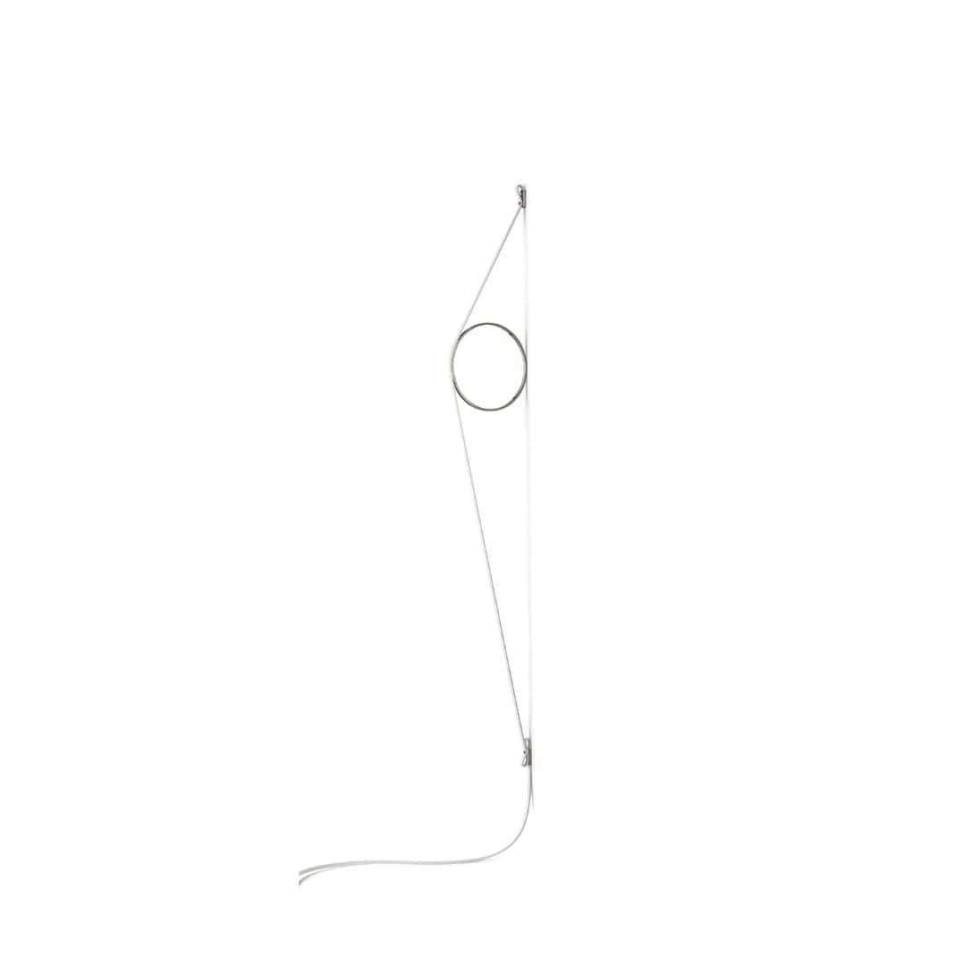 Produktbillede af Wirering Grå Væglampe Sort Cirkel 2700K Flos i premium kvalitet