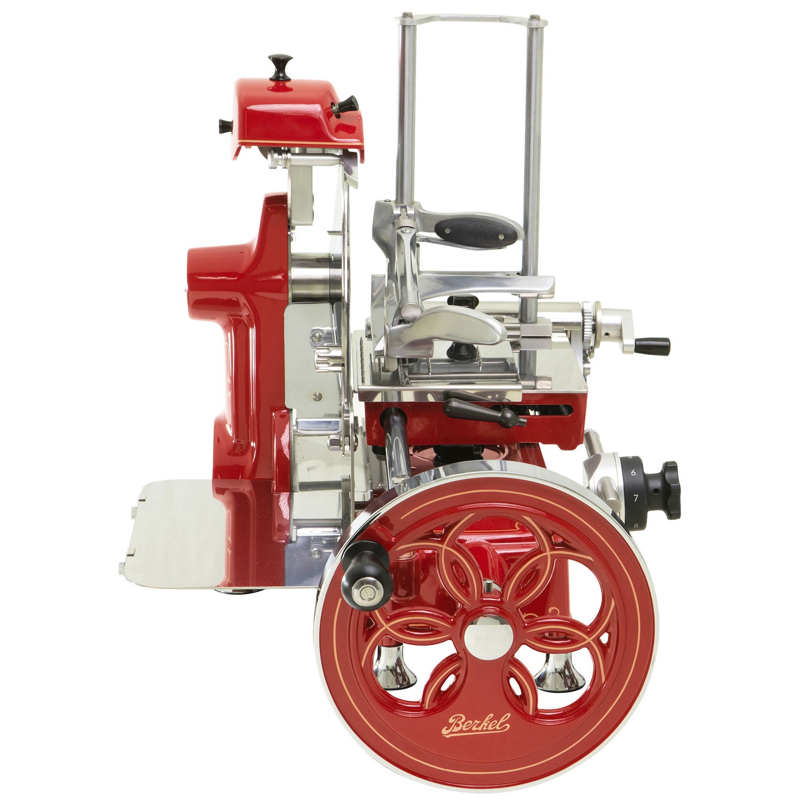 Berkel Berkel B2 Flywheel pålægsmaskine, rød ❤ billede i brug i kategorien Pålægsmaskiner