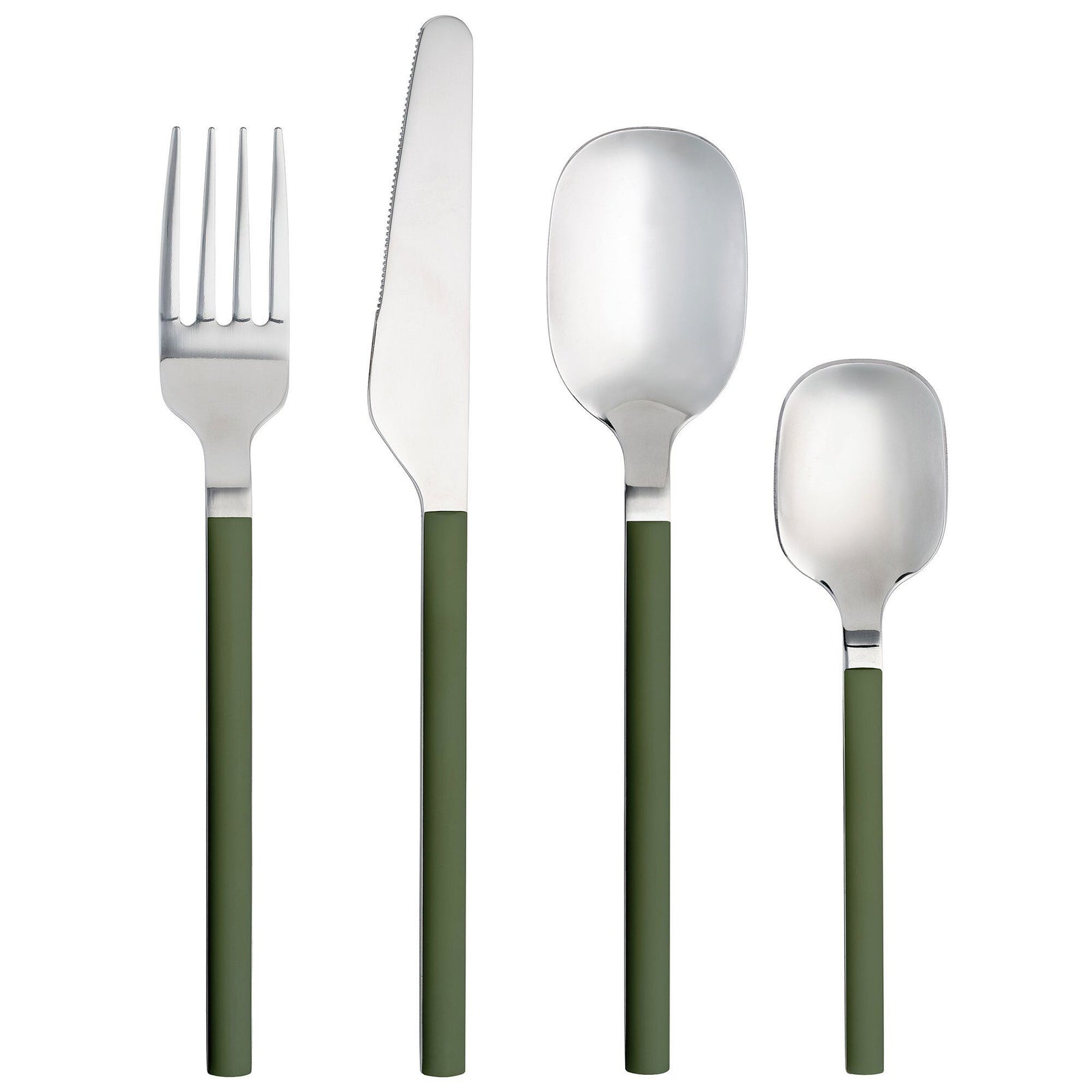 Aida Aida Confetti bestiksæt 16 dele, olive – produktbillede (Bestikssæt)