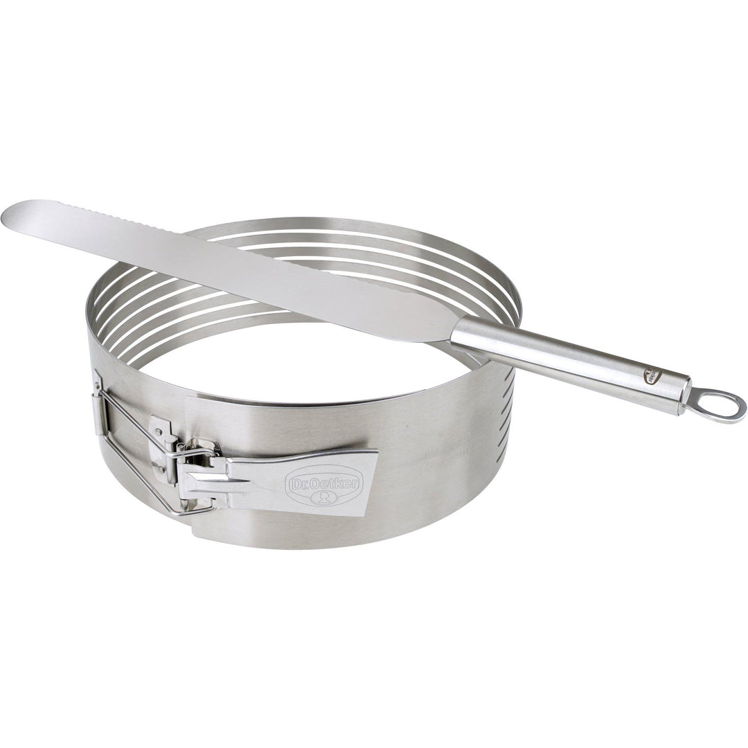Dr oetker Dr oetker Kagedeler og kniv 26-28 cm, rustfrit stål – produktbillede (Bagudstyr)
