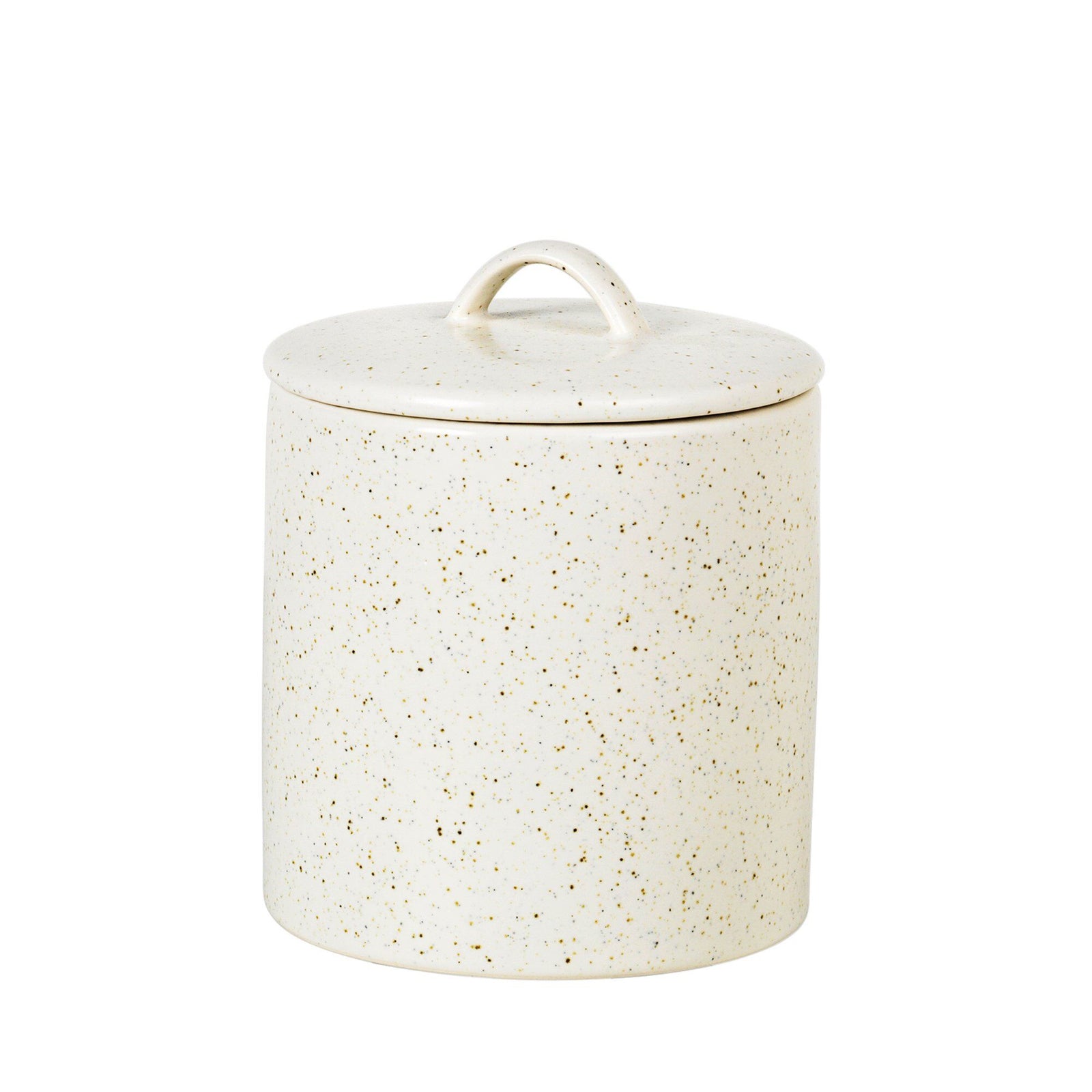 Broste Broste Nordic Vanilla krukke med låg 12 cm – produktbillede (Opbevaringsboks)