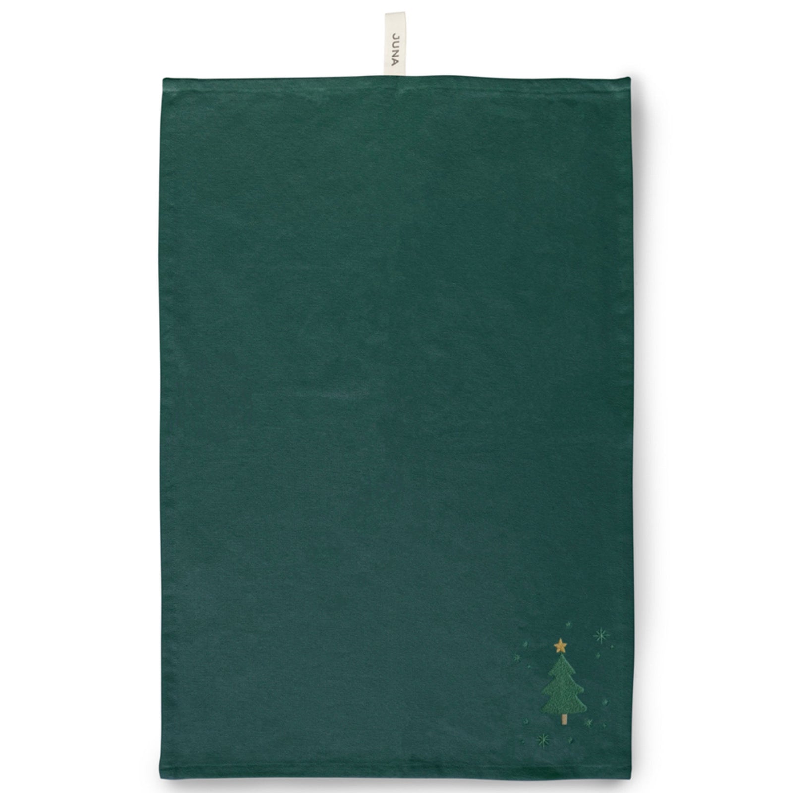 Juna Juna Christmast Fable Viskestykke 50x70 cm, grøn ❤ produktbillede (Køkkentekstiler)