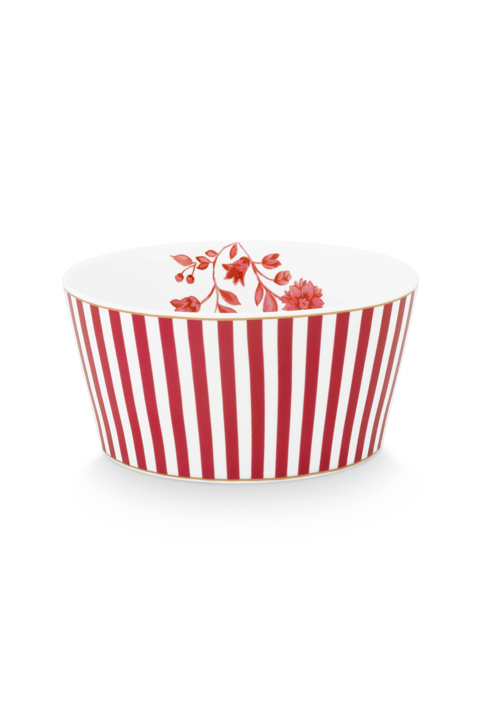 Produktbillede af Bowl Royal Stripes Dark Pink 12cm på tilbud i høj kvalitet