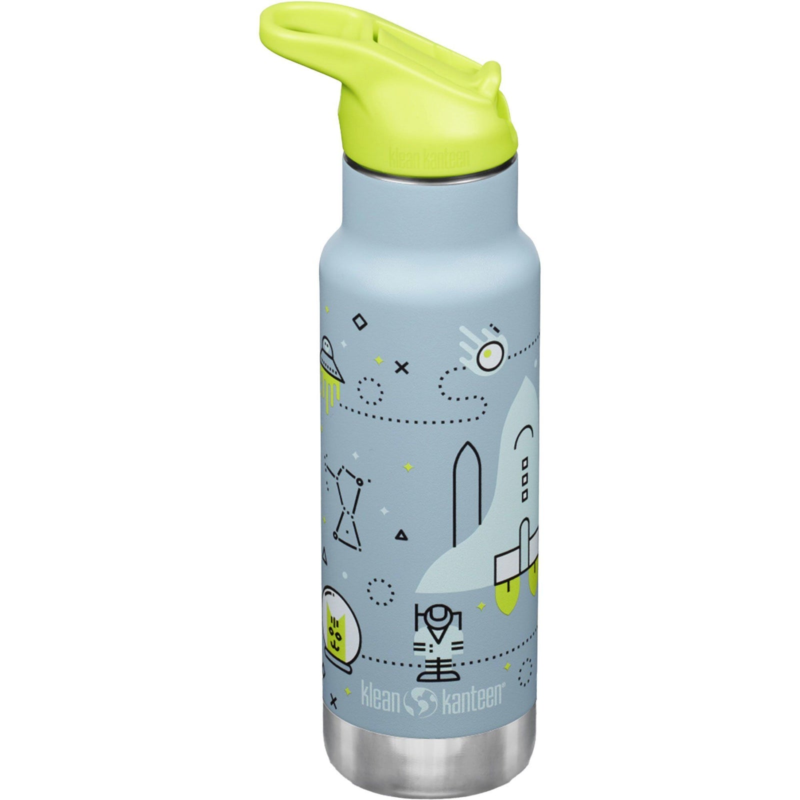 Klean kanteen Klean kanteen Kid Narrow Flip Sport Vandflaske 355 ml, Launch Plan – frontbillede (Termokande)