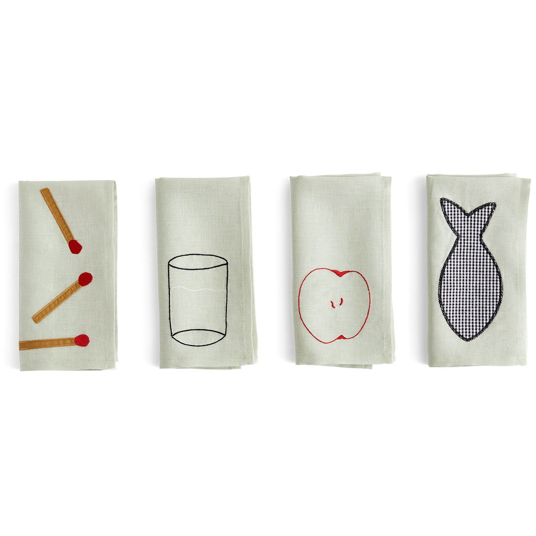 Hay Hay Sobremesa stofserviet 4-pack, grøn ❤ produktfoto i kategorien Serviet