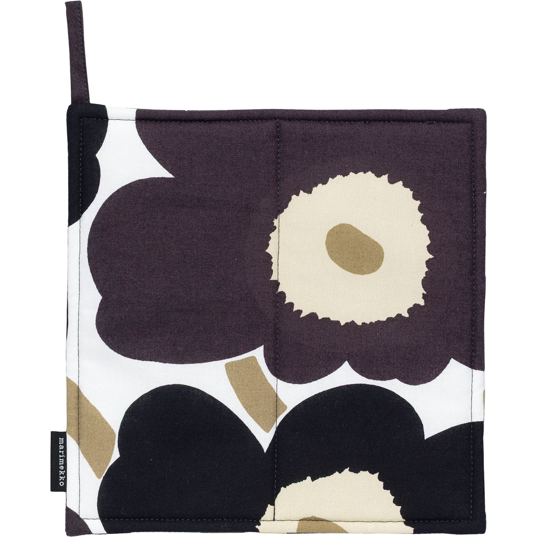 Marimekko Marimekko Pieni Unikko grydelap, sort/hvid/beige ❤ billede i brug (Grydelap)