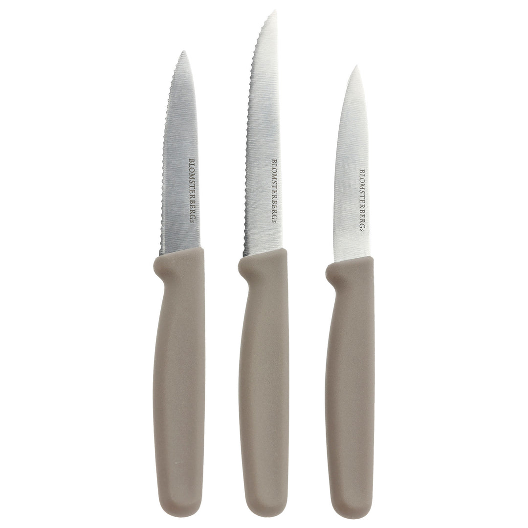 Blomsterbergs Blomsterbergs Urteknivssæt 3 stk, latte – produktfoto (Køkkenknive)