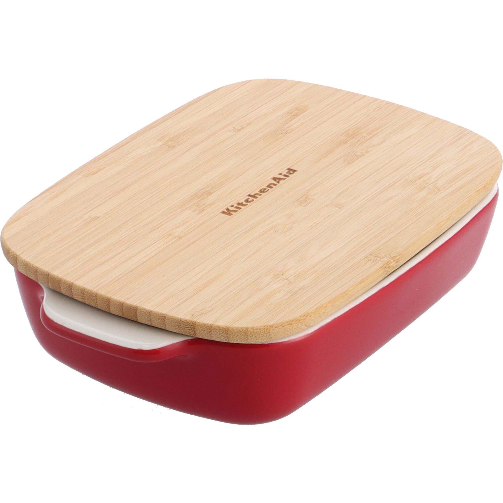 Kitchenaid Kitchenaid Ovnform med låg 26 x 15,5 x 6,5 cm, rød ❤ produktfoto (Bagetern)