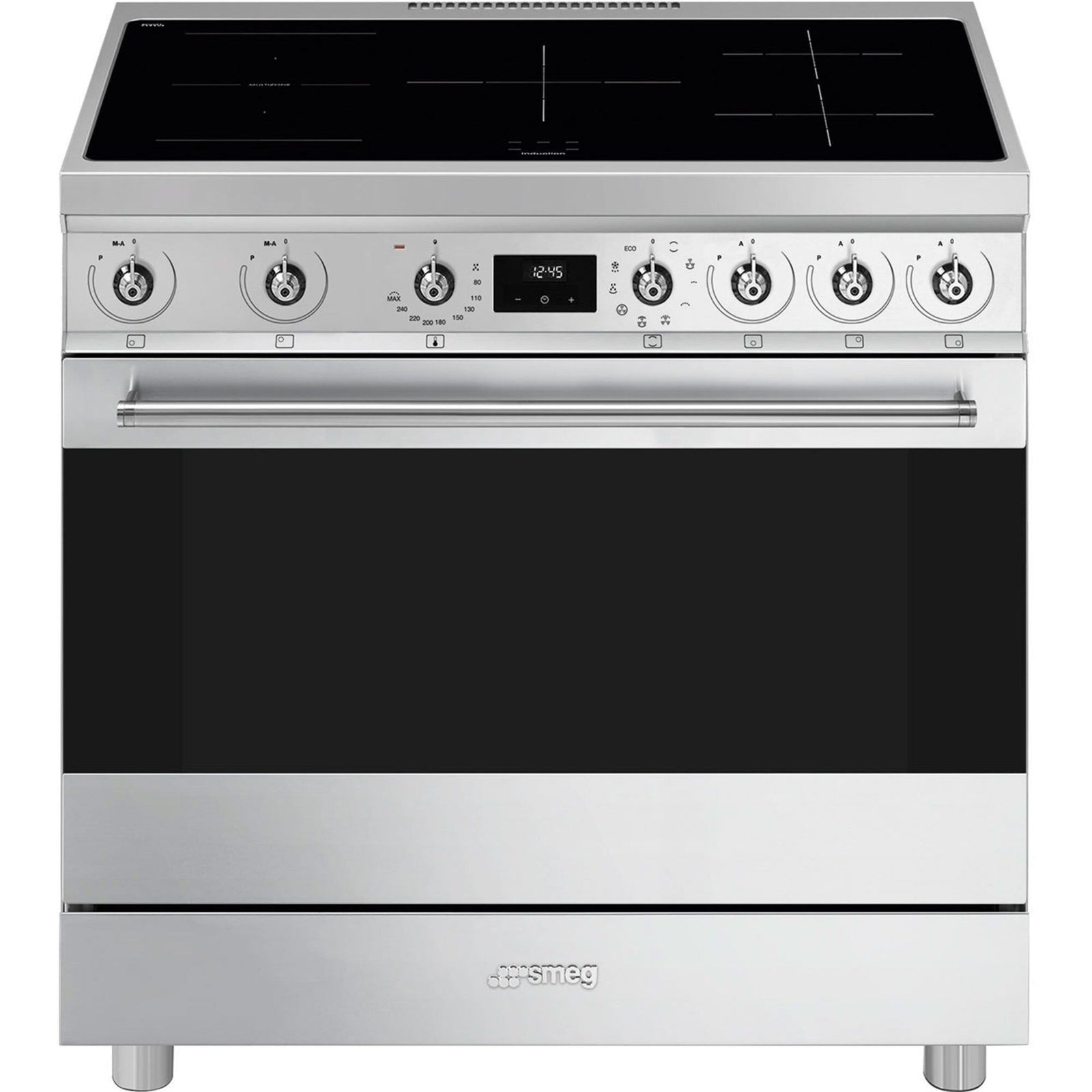 Smeg Smeg C9IMX2 Classic Induktionskomfur 90 cm, rustfrit stål – produktvisning (Komfurer)