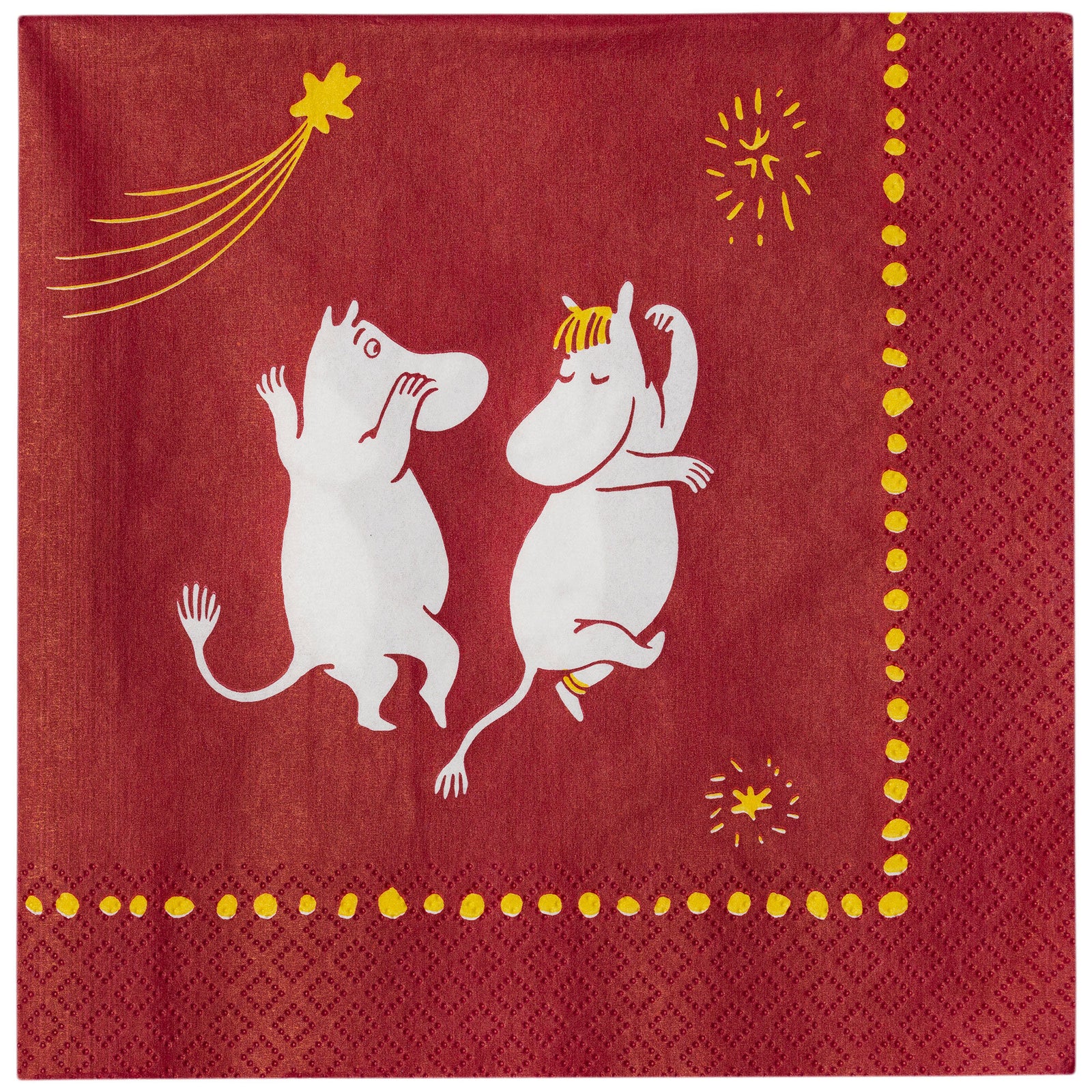 Arabia Arabia Mumin Festlige Stunder Servietter 33x33 cm – produktvisning (Moomin)