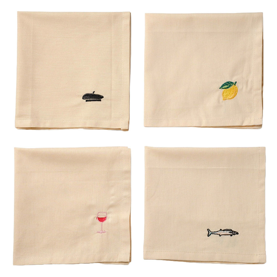 Midnatt Midnatt Servietter til frokost 40x40 cm 4-pack – produktbillede (Serviet)