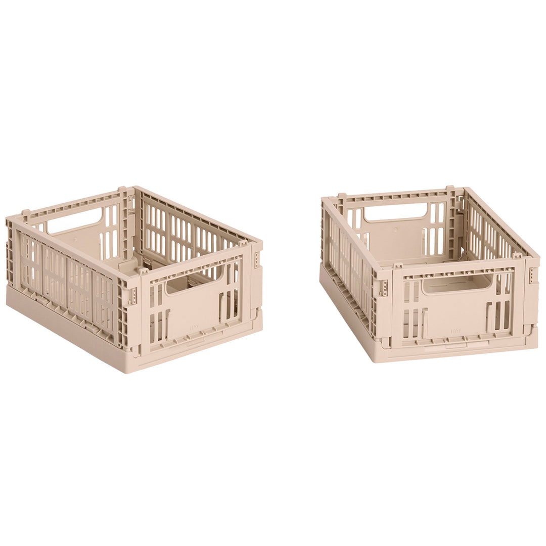 Hay HAY Colour Crate Mini Opbevaringskasse, powder, 2 stk. – billede i brug (Opbevaringsboks)