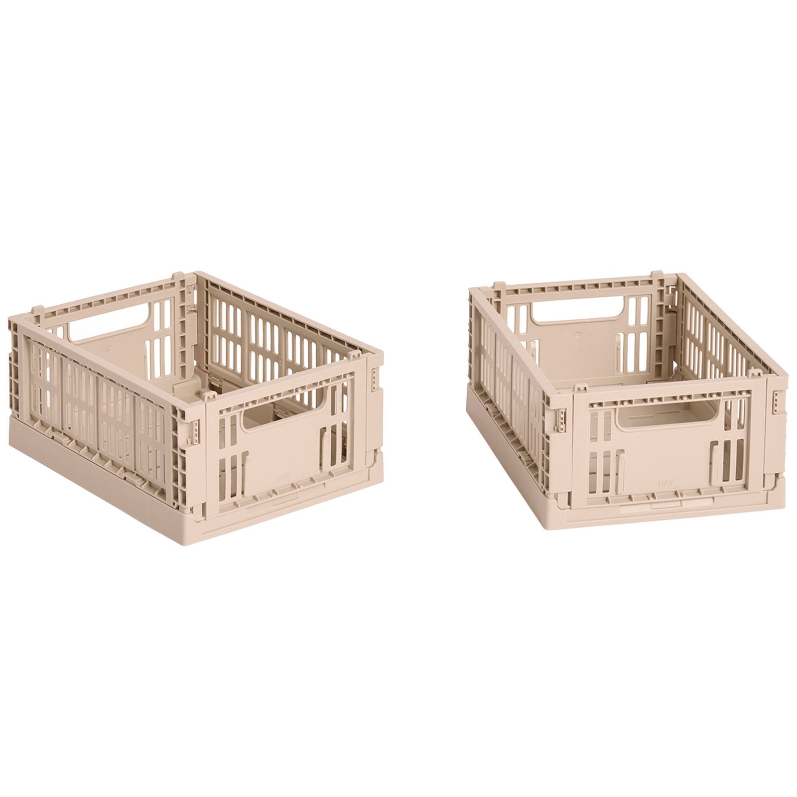 Hay HAY Colour Crate Mini Opbevaringskasse, powder, 2 stk. – billede i brug (Opbevaringsboks)