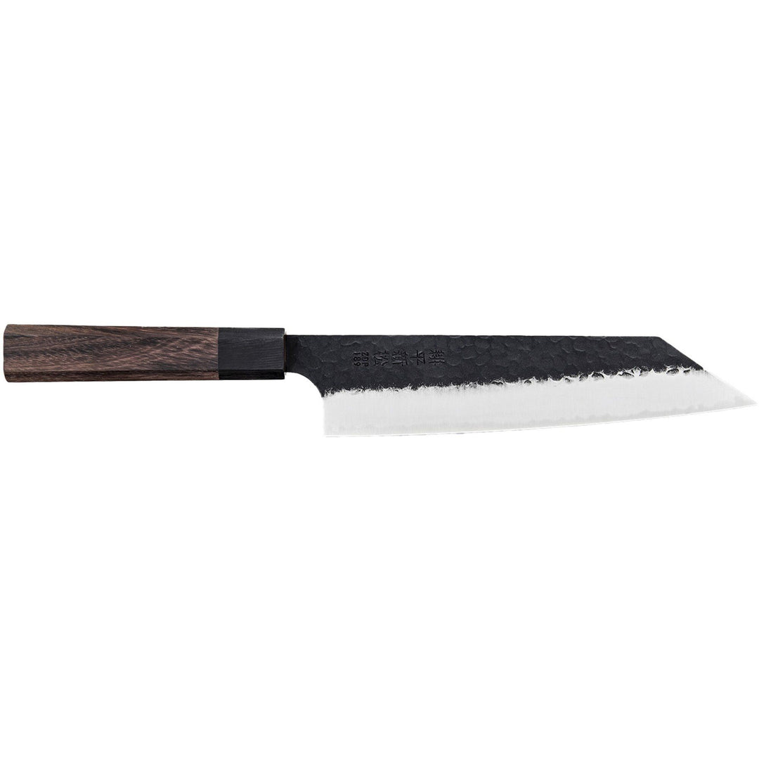 Suncraft Suncraft Shinmatsu bunka kokkekniv 20 cm, kurouchi finish – vinkelbillede (Kokkekniv)