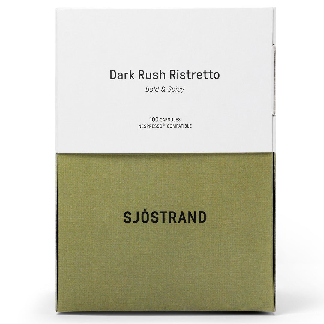 Sjöstrand coffee Sjöstrand coffee Dark Rush Ristretto kaffekapsler 100 stk. – detaljebillede (Kaffekapsler)