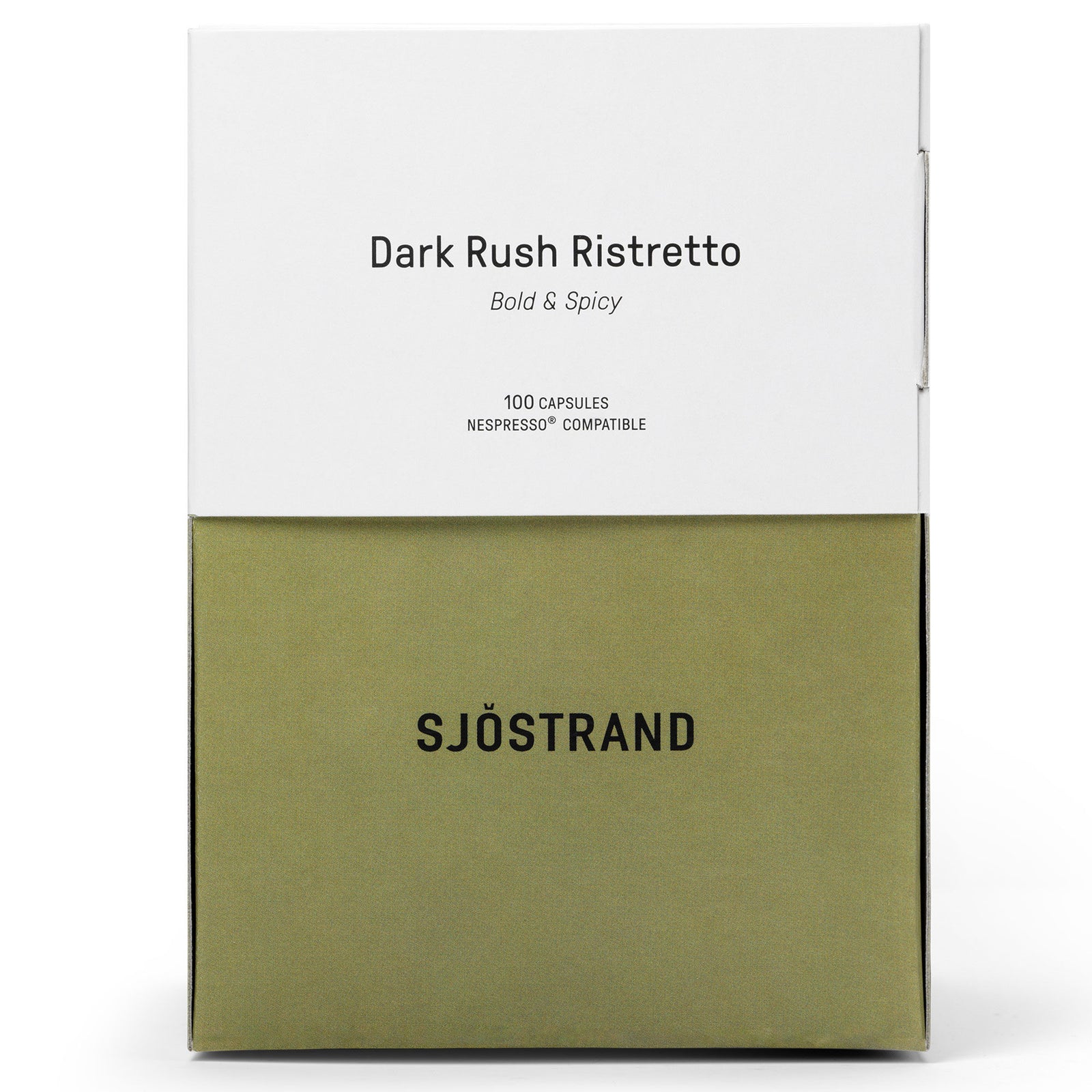 Sjöstrand coffee Sjöstrand coffee Dark Rush Ristretto kaffekapsler 100 stk. – detaljebillede (Kaffekapsler)