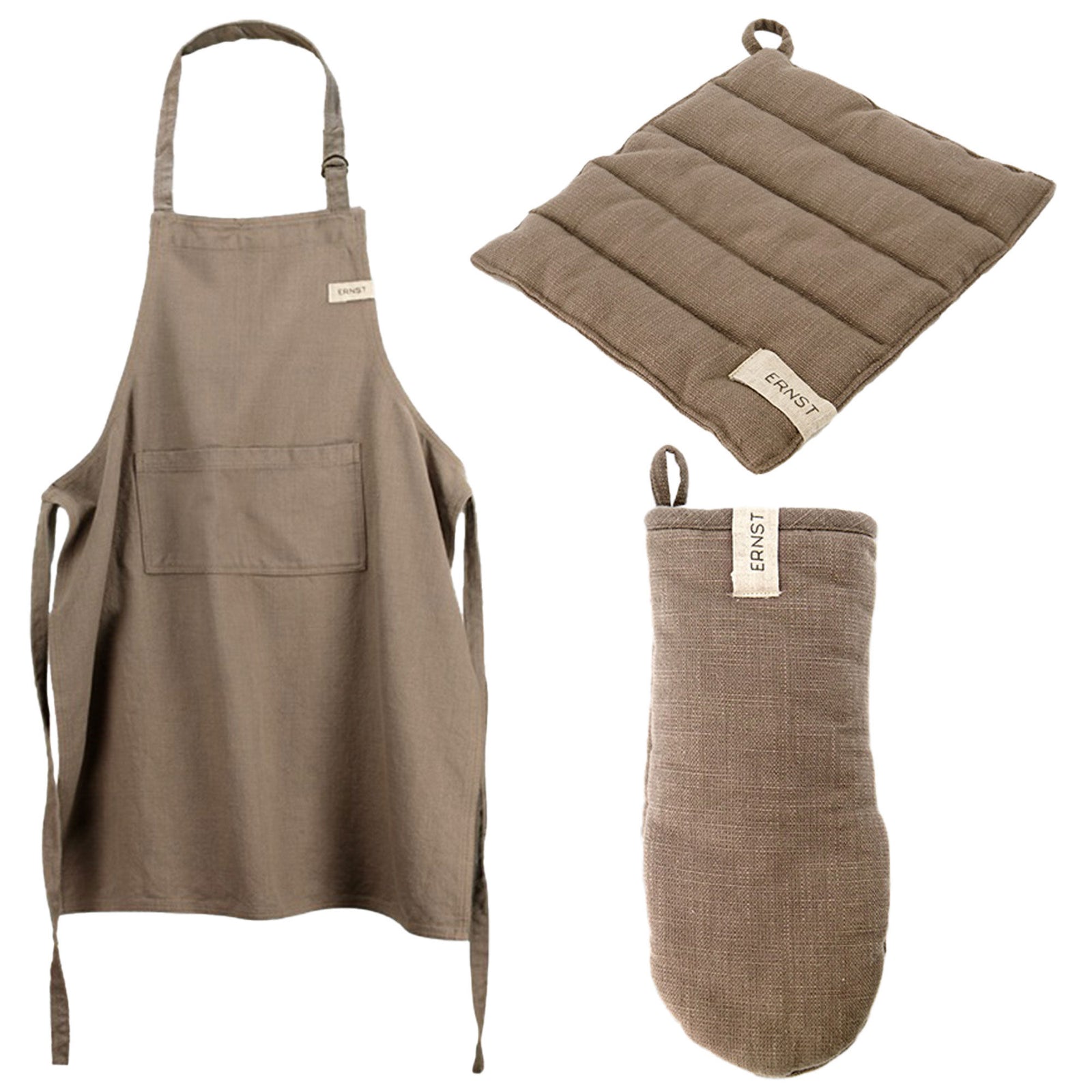 Ernst Ernst Tekstilsæt, muldvarp ❤ frontbillede (Forklæder)