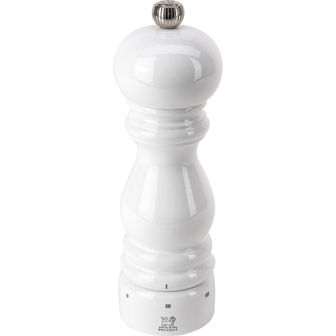Peugeot Peugeot Paris uS peberkværn hvid lak, h: 18 cm ❤ detaljebillede i kategorien Peberkværn