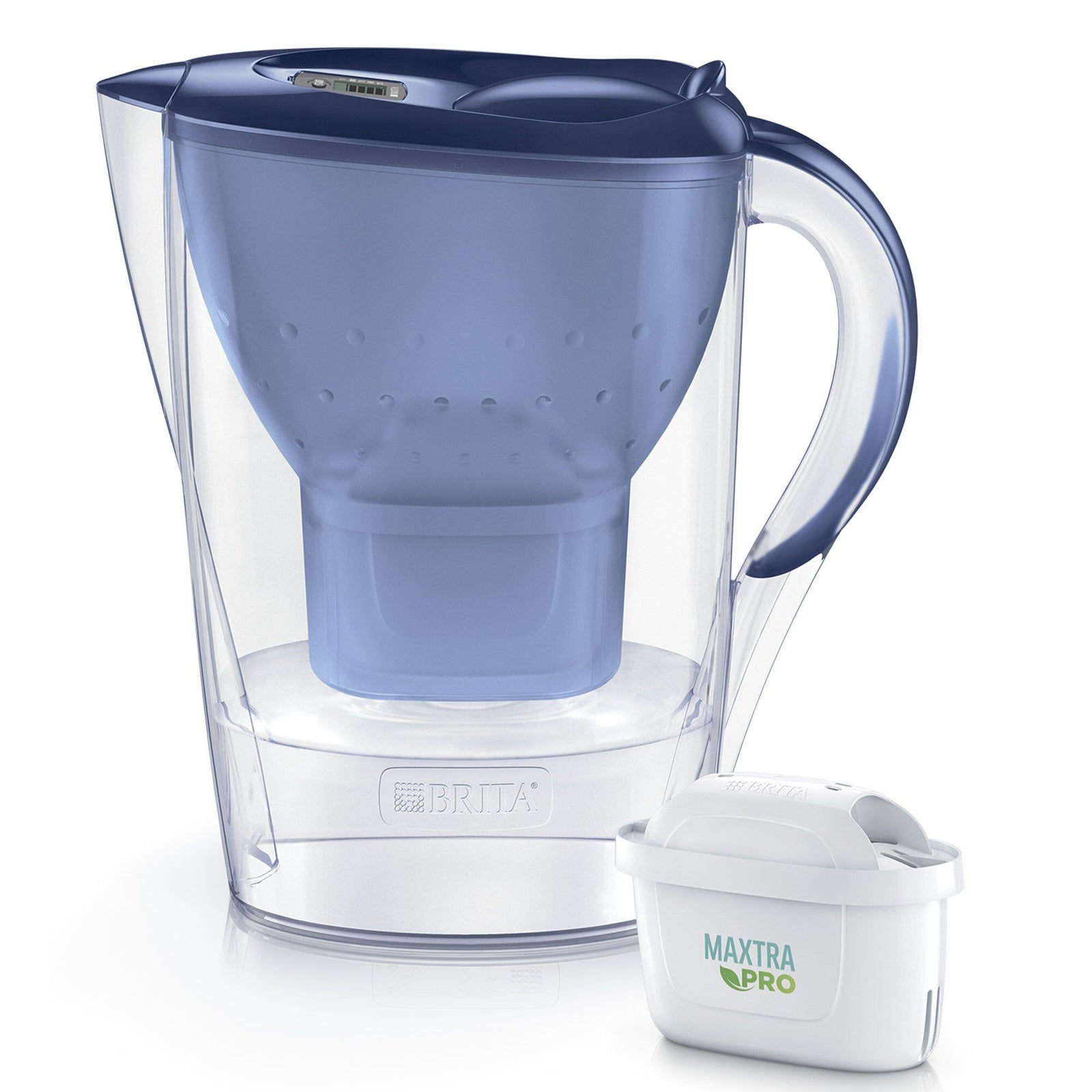 Brita Brita Marella vandfilterkande, blå – frontbillede (Vandfilterkande)