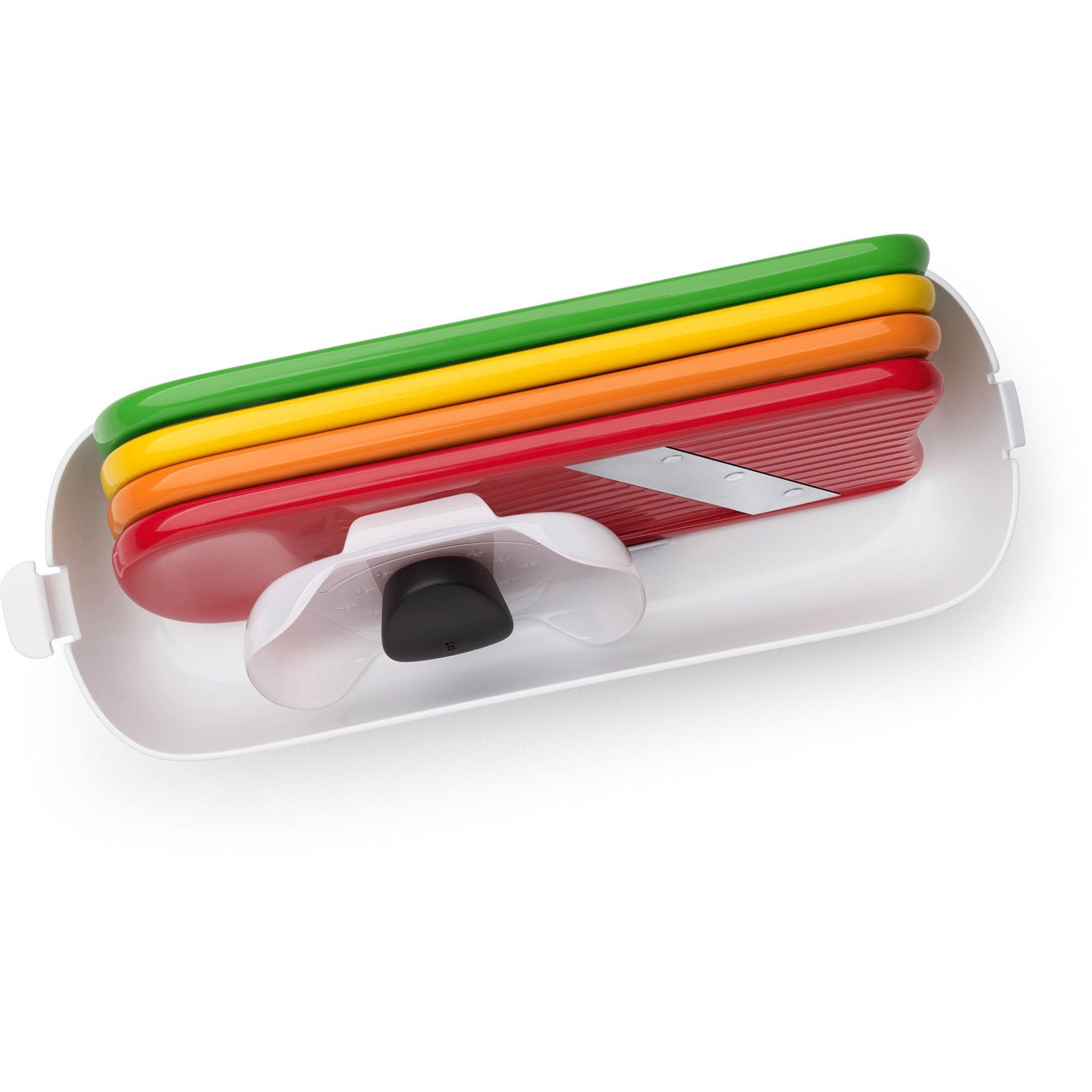 Oxo Oxo Mandolinsæt med spiralizer og rivejern – produktbillede (Mandoliner)