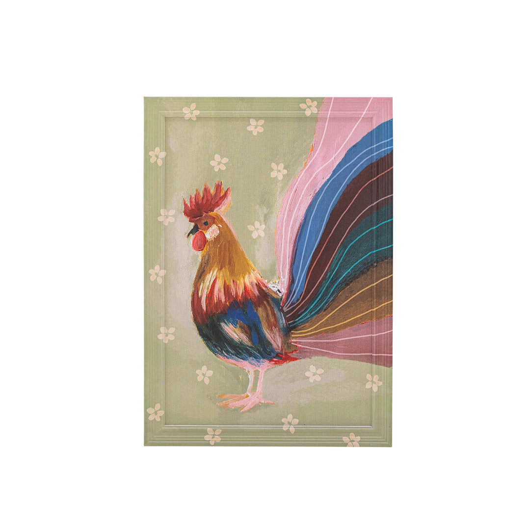 CREATIVE COLLECTION Hanaia Illustration med ramme multifarvet fyrretræ L35,5xH50xB2