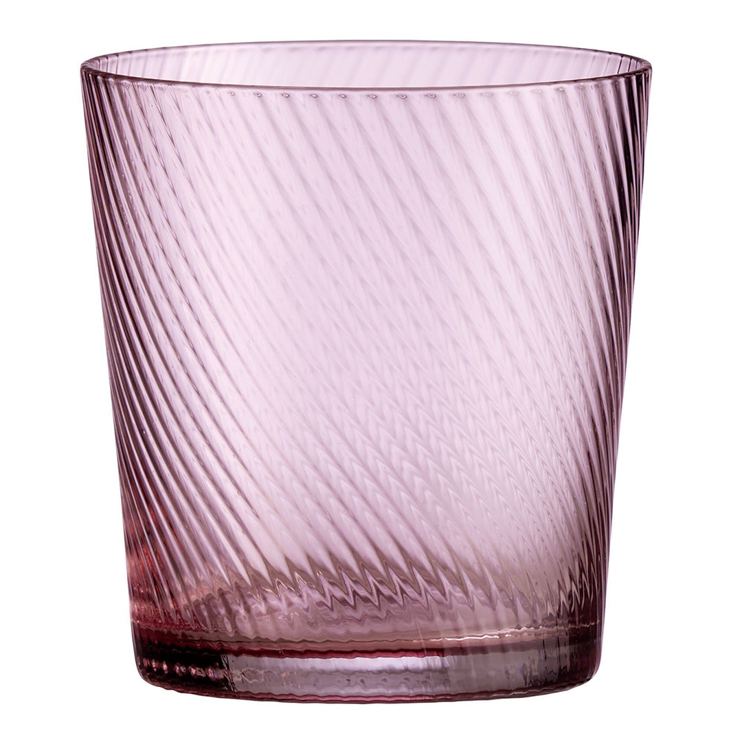 Aida Aida RAW Unique Swirl vandglas 30 cl, pink – frontbillede (Vandglas)