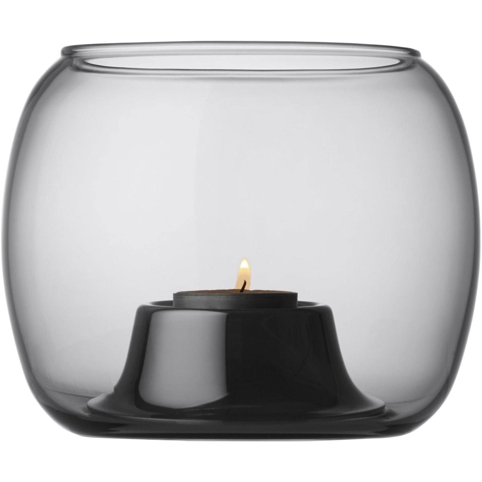 Iittala Iittala Kaasa fyrfadsstage, 14,1 x 11,5 cm. grå – produktfoto (Lysestage)