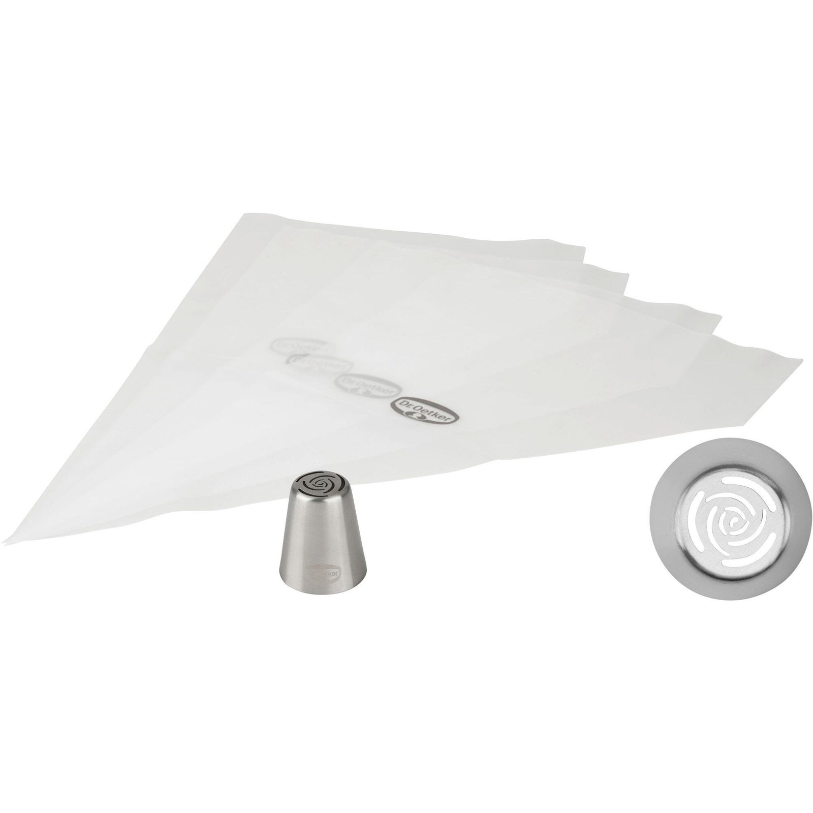 Dr oetker Dr oetker Tylle Rose inkl. 4 sprøjteposer – detaljebillede (Tyl)