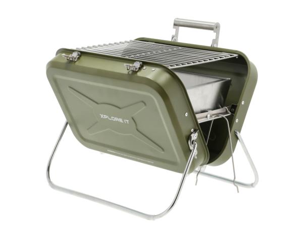Produktbillede af Xplore It To go BBQ kulgrill 40 x 31,5 x 32 cm Army Stainless steel i premium kvalitet