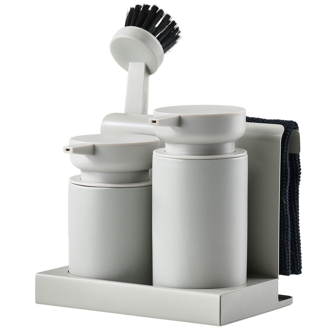 Zone Zone DIISH opvaskesæt, grå ❤ frontbillede (Servise)