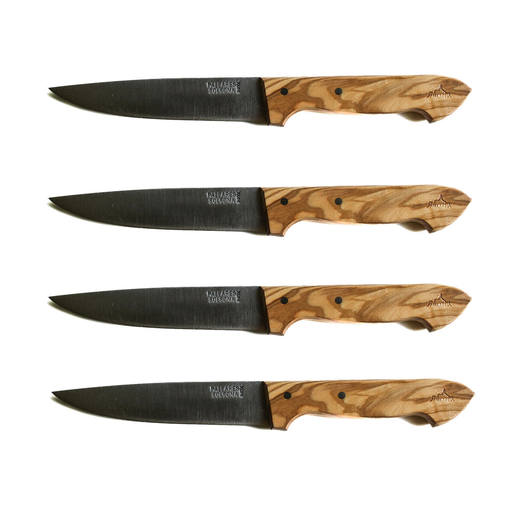 PallarÃ¨s PallarÃ¨s Madkniv, rustfrit stål/oliventræ, 4 stk. ❤ produktbillede i kategorien Steakkniv