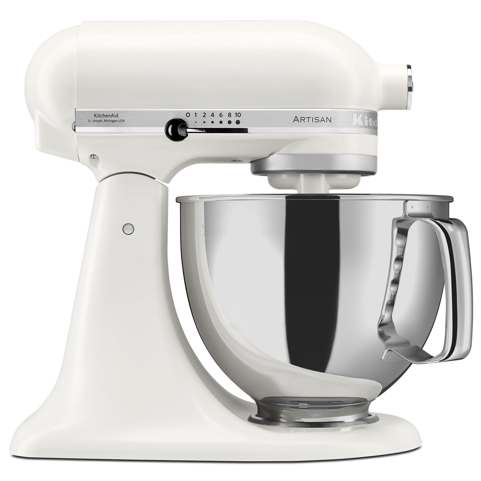 Kitchenaid Kitchenaid 5KSM175PSEPL Artisan køkkenmaskine 4,8 liter, porcelain white – vinkelbillede (Røremaskiner)