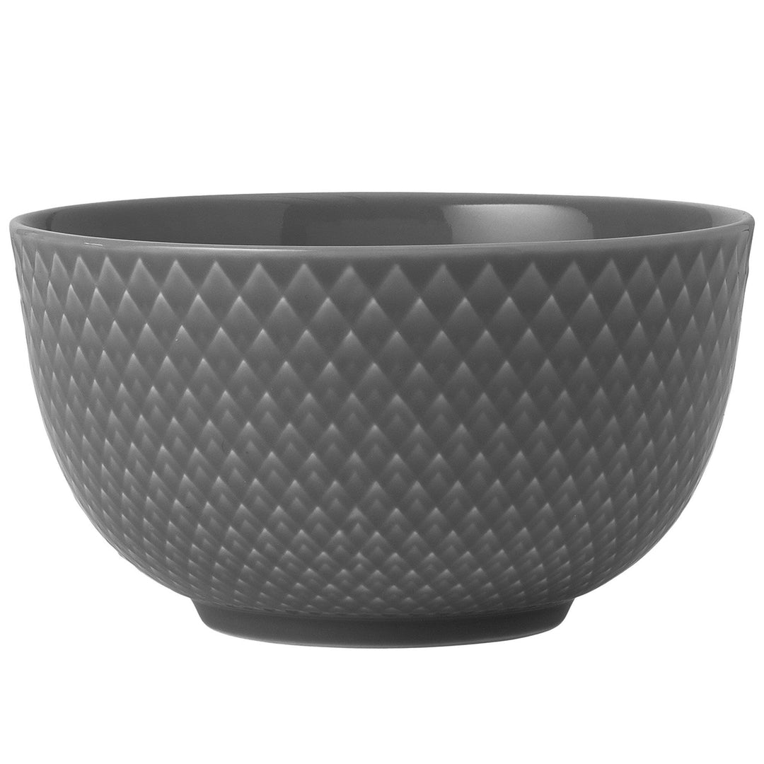 Lyngby porcelæn Lyngby porcelæn Rhombe Earth skål 11 cm, slate – detaljebillede (Skål)