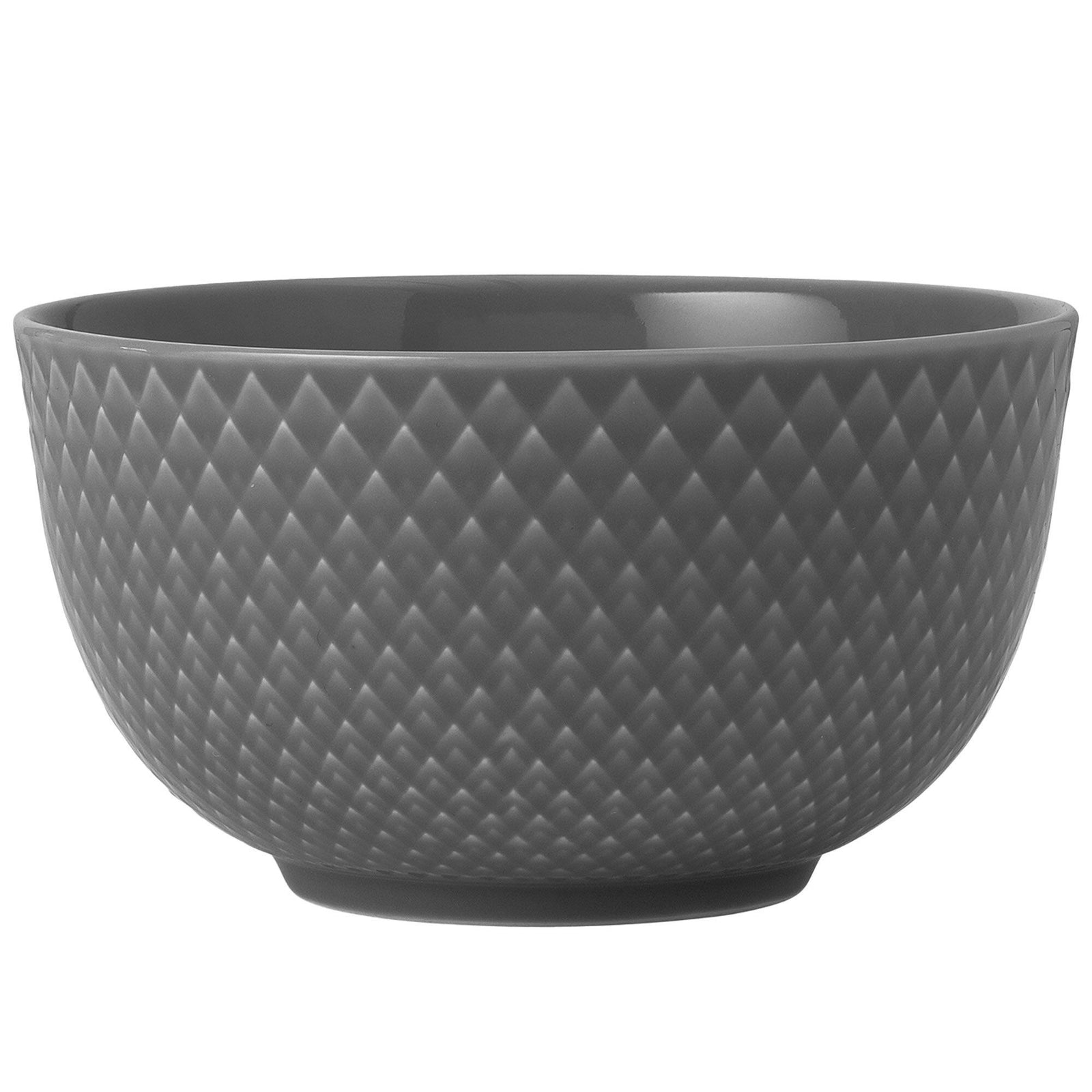 Lyngby porcelæn Lyngby porcelæn Rhombe Earth skål 11 cm, slate – detaljebillede (Skål)