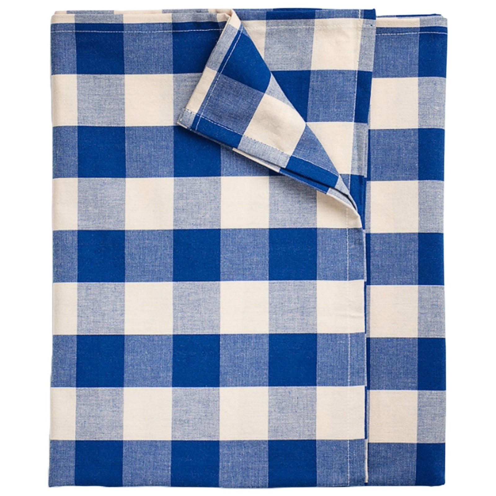 Midnatt Midnatt Bell bordsdug 180x145 cm, blå/aprikos – detaljebillede (Dug)